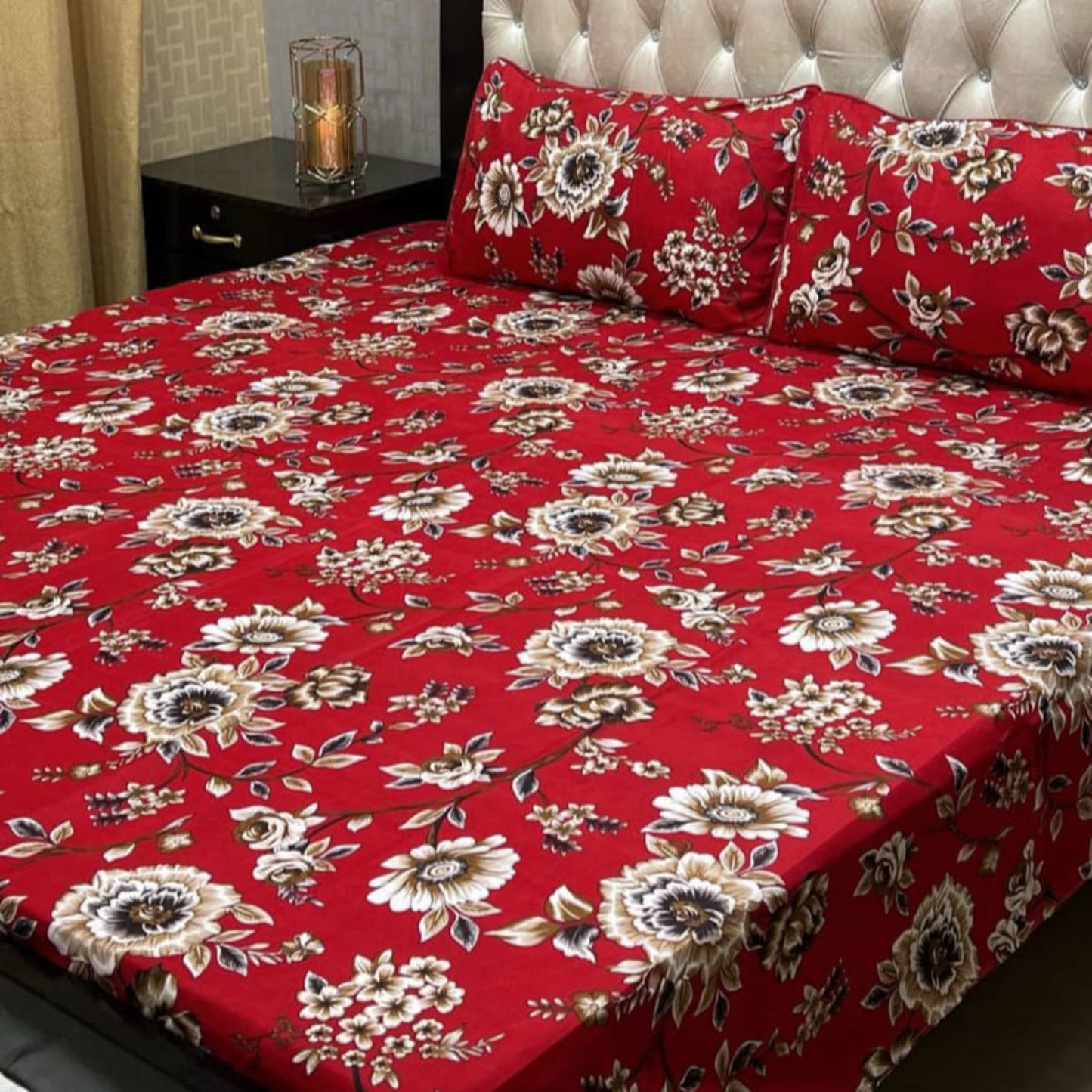 Luxury Crystal Cotton Bedsheet (King Size) CCB-K25