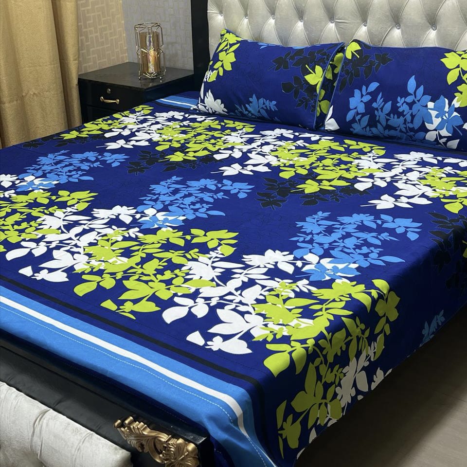 Luxury Crystal Cotton Bedsheet (King Size) CCB-K39