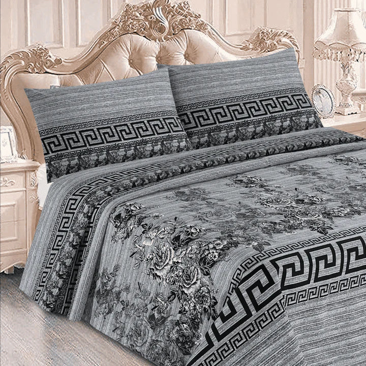 Luxury Crystal Cotton Bedsheet (King Size) CCB-K02