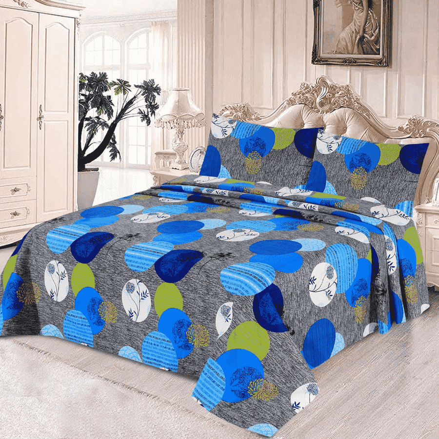 Luxury Crystal Cotton Bedsheet (King Size) CCB-K06