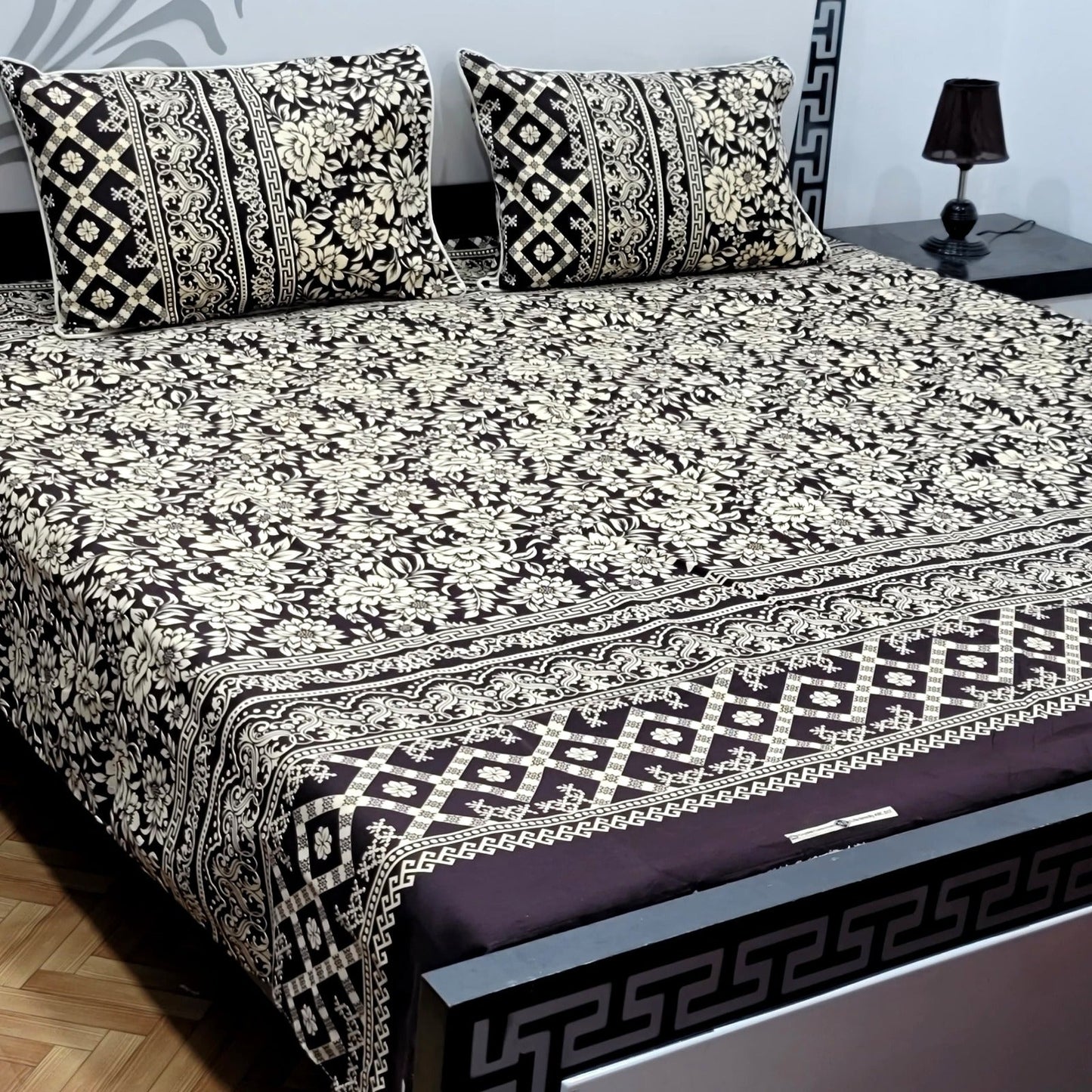 Luxury Crystal Cotton Bedsheet (King Size) CCB-K52
