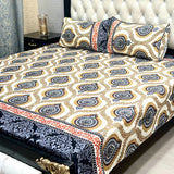 Luxury Crystal Cotton Bedsheet (King Size) CCB-K18