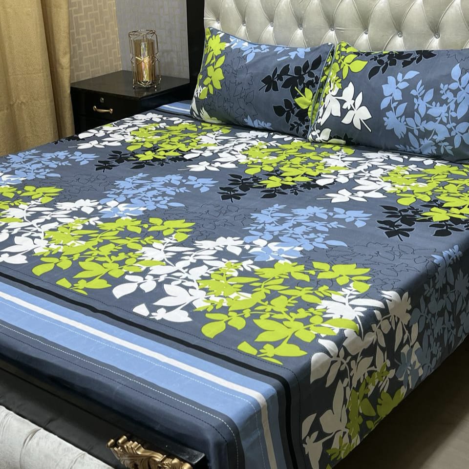 Luxury Crystal Cotton Bedsheet (King Size) CCB-K40