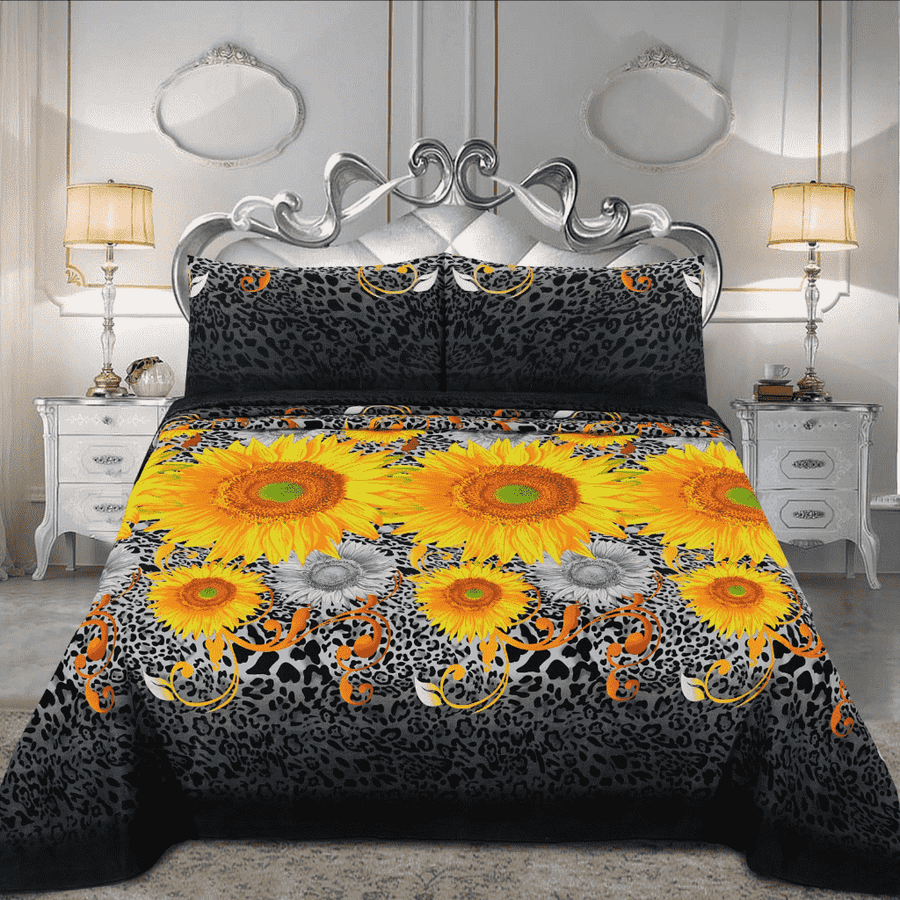 Luxury Crystal Cotton Bedsheet (King Size) CCB-K03