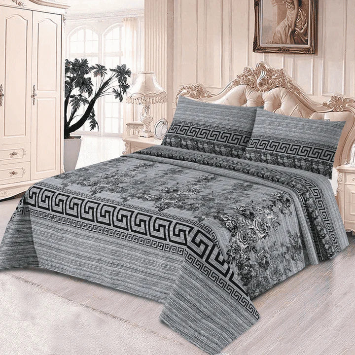 Luxury Crystal Cotton Bedsheet (King Size) CCB-K02