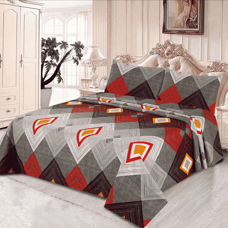 Luxury Crystal Cotton Bedsheet (King Size) CCB-K05