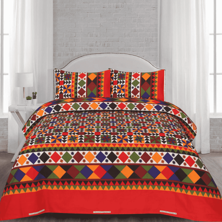 Luxury Crystal Cotton Bedsheet (King Size) CCB-K07