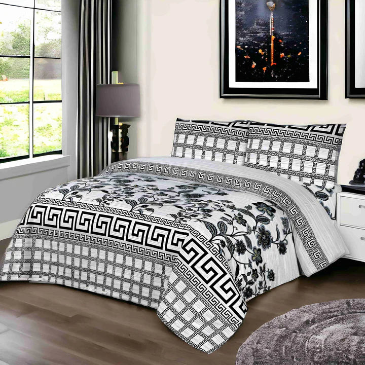 Luxury Crystal Cotton Bedsheet (King Size) CCB-K09