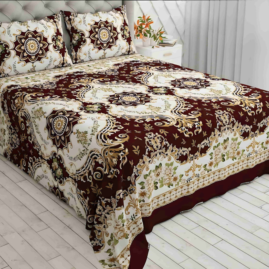Luxury Crystal Cotton Bedsheet (King Size) CCB-K12