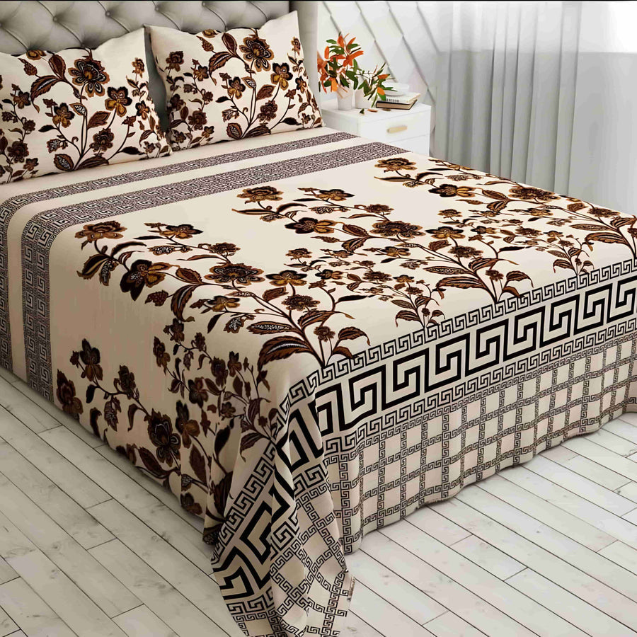 Luxury Crystal Cotton Bedsheet (King Size) CCB-K10