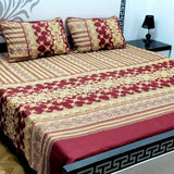 Luxury Crystal Cotton Bedsheet (King Size) CCB-K41