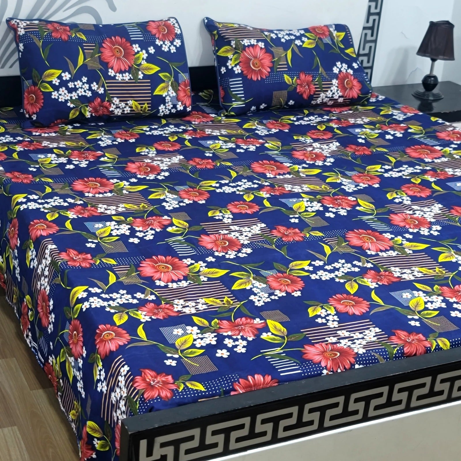 Luxury Crystal Cotton Bedsheet (King Size) CCB-K56