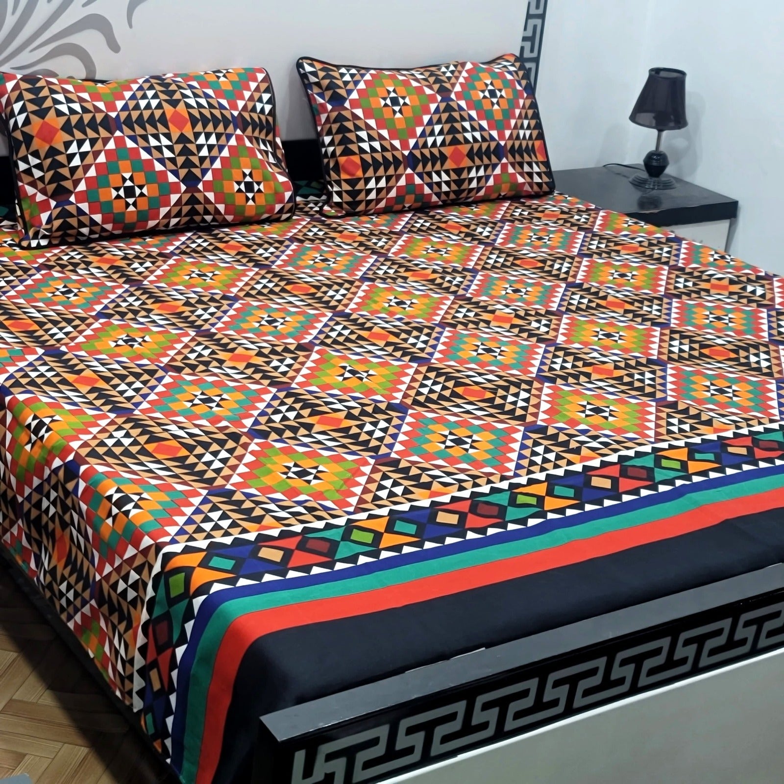 Luxury Crystal Cotton Bedsheet (King Size) CCB-K42