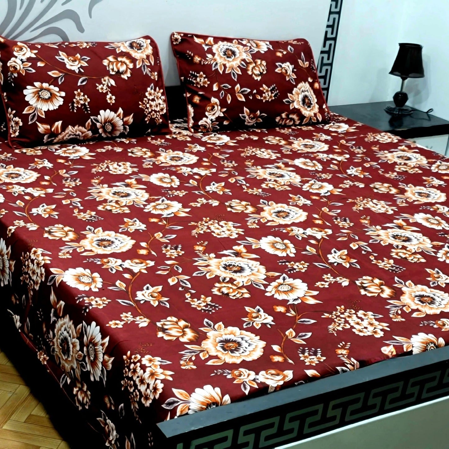 Luxury Crystal Cotton Bedsheet (King Size) CCB-K47