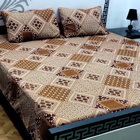 Luxury Crystal Cotton Bedsheet (King Size) CCB-K50