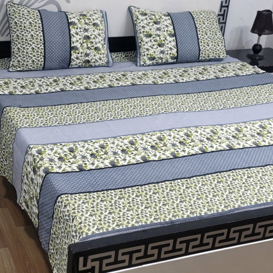 Luxury Crystal Cotton Bedsheet (King Size) CCB-K54