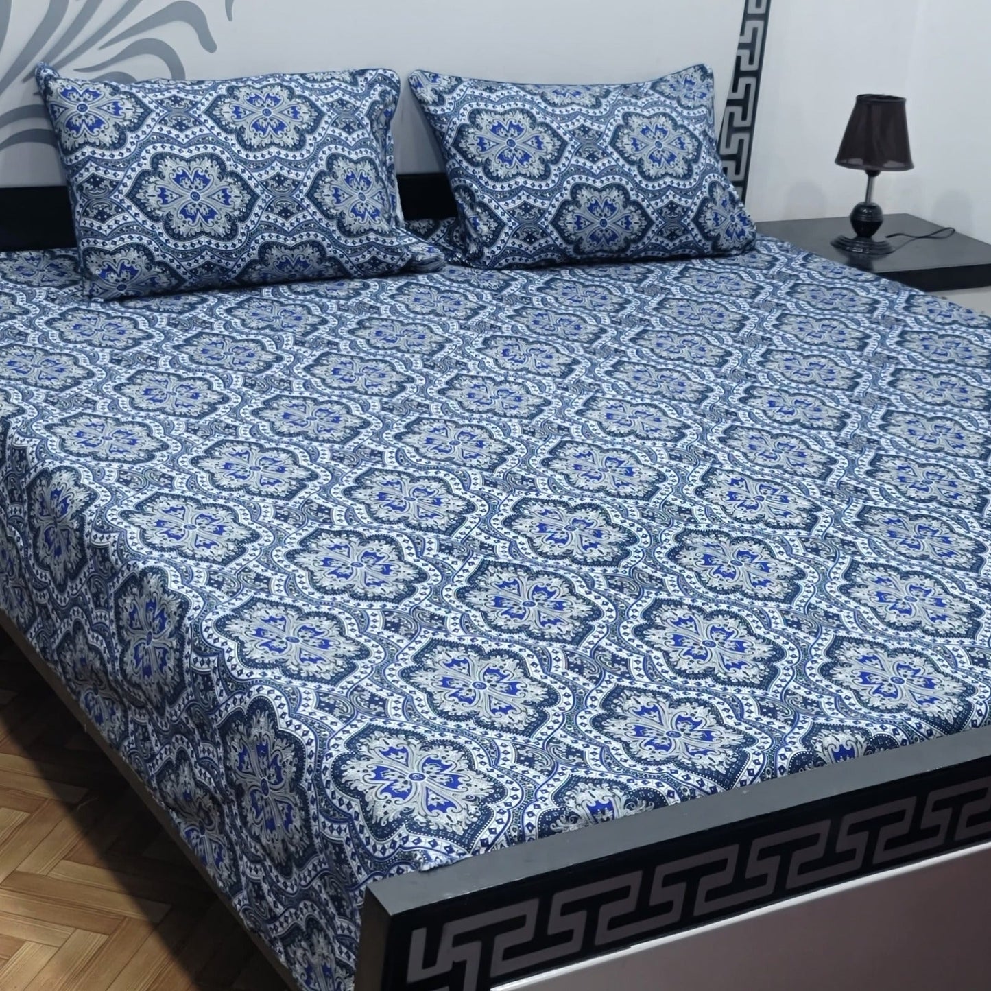 Luxury Crystal Cotton Bedsheet (King Size) CCB-K58